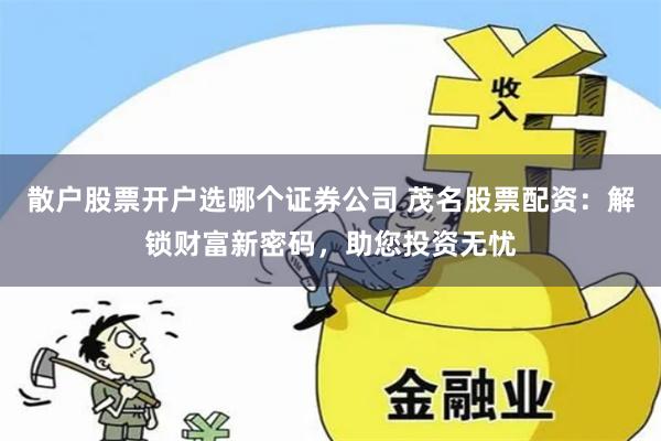 散户股票开户选哪个证券公司 茂名股票配资：解锁财富新密码，助您投资无忧